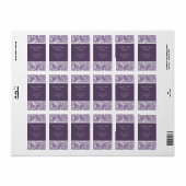 lavender swirls ,return address label (Full Sheet)