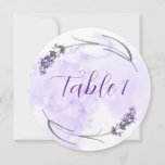 Lavender table card 