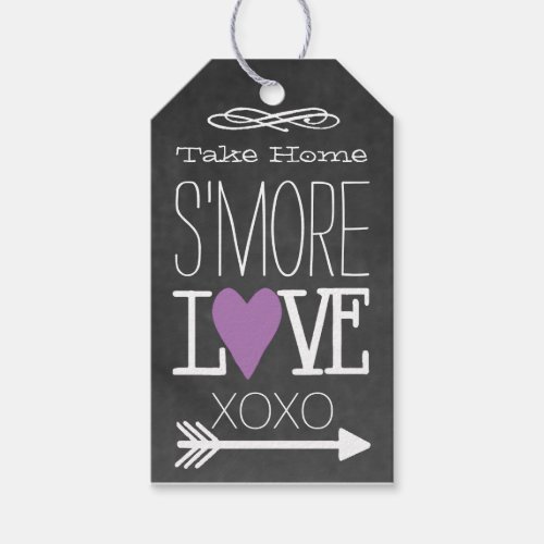 Lavender Take Home Smore Love Chalkboard Gift Tags