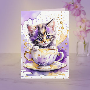 Lavender Tea Note Card