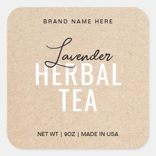 Lavender Tea Product Label Stickers Packaging