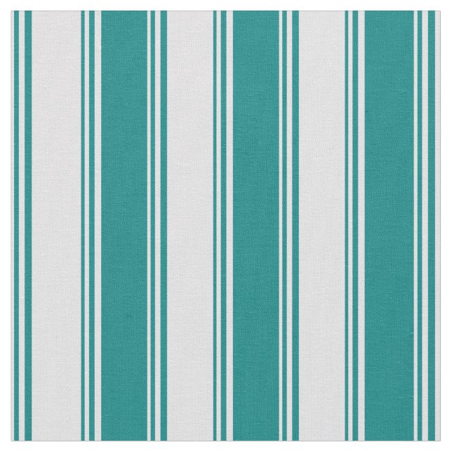 Lavender & Teal Colored Pattern of Stripes Fabric (Close Up)