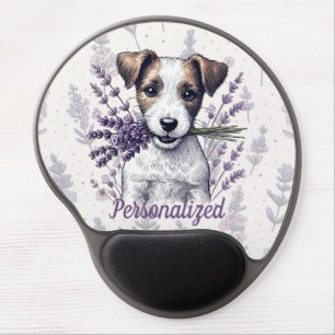 Lavender Terrier Love Gel Mouse Pad