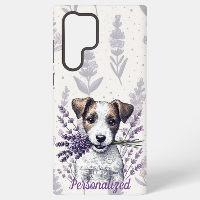 Lavender Terrier Love Samsung Galaxy Case (Back)