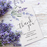 Lavender Thank You Bridal Shower Gift Tags<br><div class="desc">Rustic and modern favor gift tag for bridal shower features watercolor lavender floral flowers.</div>