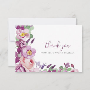 Lavender Thank You Card