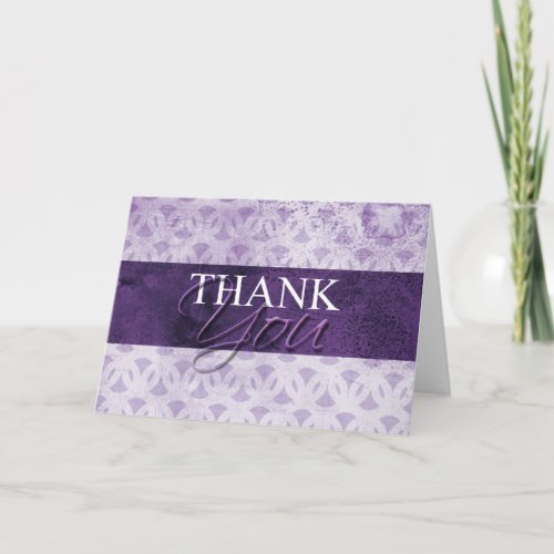Lavender Thank You Cards Simple Blank Inside