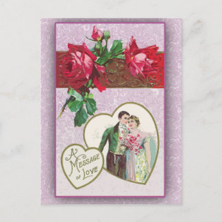 Lavender Themed Victorian Valentine Cards
