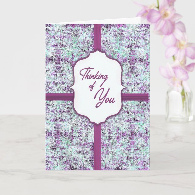 Lavender Thoughts – Thinking of You Card (Orchid)