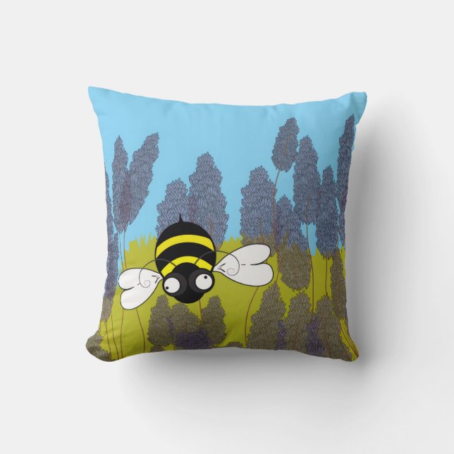 Lavender Throw Pillow (Front)