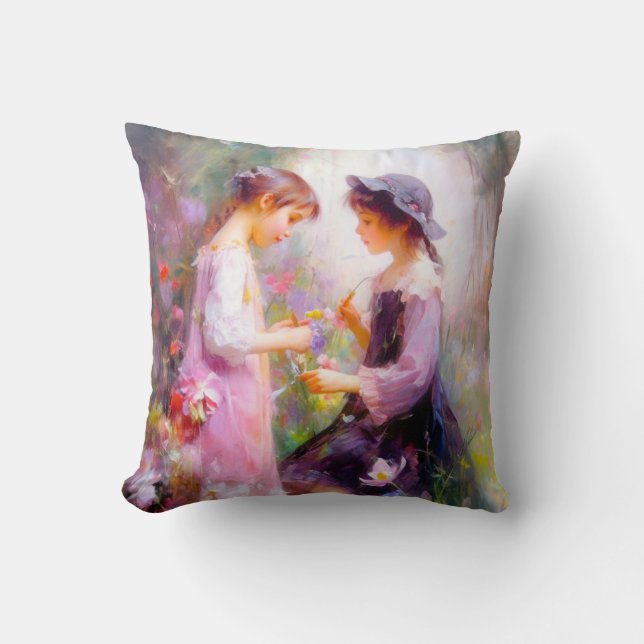 Lavender  throw pillow (Front)