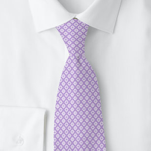 Lavender Tiny Starburst Neck Tie
