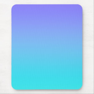 Lavender to Aqua Teal Gradient Mouse Pad