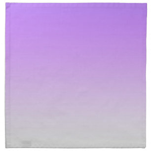 Lavender to White Ombre Gradient Pattern Cloth Napkin