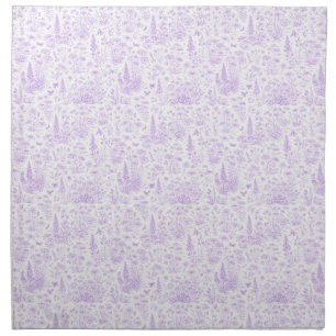 Lavender Toile Cloth Napkin