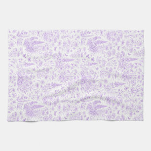 Lavender Toile Kitchen Towel