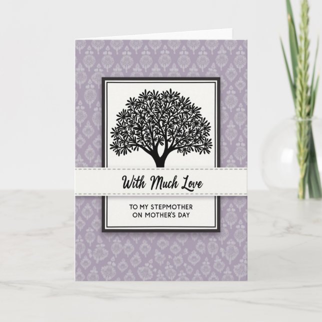 Lavender Tree Mothers Day Card (Front)