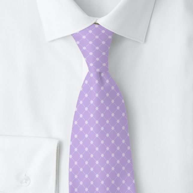 Lavender Trellis Neck Tie (Creator Uploaded)