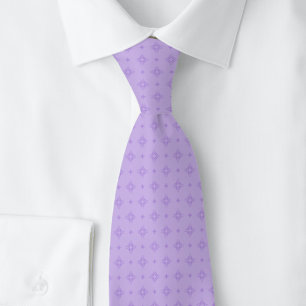Lavender Tribal Motif Neck Tie