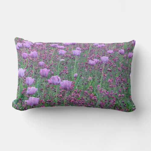 Lavender Tulip Throw Pillow