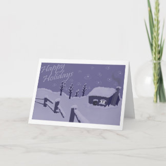 Lavender Twilight by Michael Freyberger Holiday Card