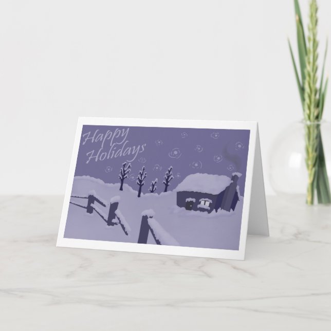 Lavender Twilight by Michael Freyberger Holiday Card (Front)