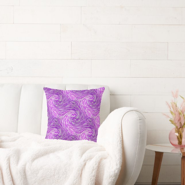 Lavender Twirls...... Throw Pillow (Couch)