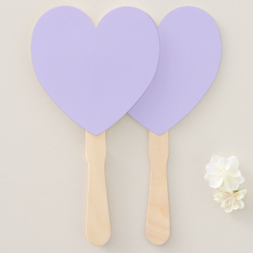 Lavender Twist Wedding Hand Fans