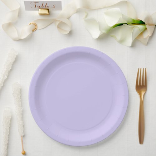 Lavender Twist Wedding Paper Plates