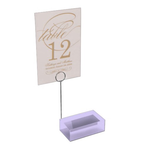 Lavender Twist Wedding Table Card Holder