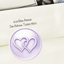 Lavender Two Hearts Intertwined Wedding