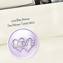 Lavender Two Hearts Intertwined Wedding