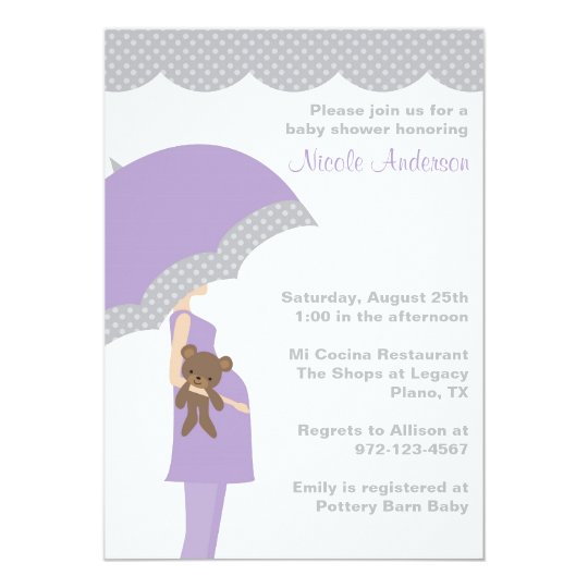 shower baby umbrella meaning Shower Zazzle.com Lavender Invitations Umbrella Baby