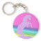 Lavender Unicorn Silhouette (rainbow background)