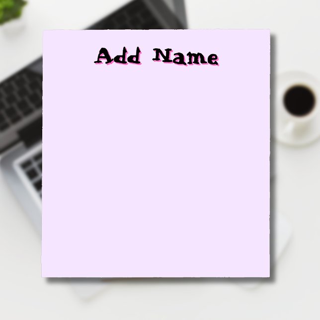 Lavender Unique Personalized Teacher Gifts Notepad (Creator Uploaded)