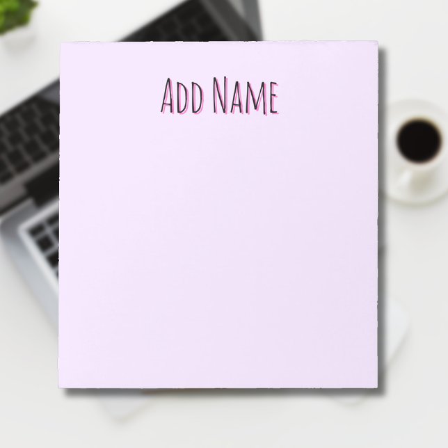 Lavender Unique Personalized Teacher Gifts Notepad (Creator Uploaded)