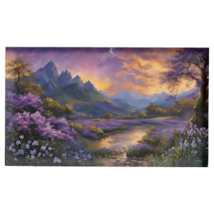 Lavender Valley at Dawn  Place Card Holder