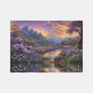 Lavender Valley at Dawn  Rug