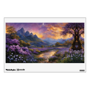 Lavender Valley at Dawn Wall Decal