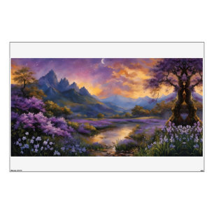 Lavender Valley at Dawn  Wall Decal