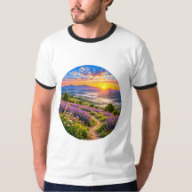 Lavender Valley Sunrise Landscape