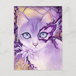 Lavender Venice Night - Postcard