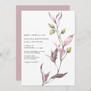 Lavender Vine Greenery Wedding Invitation