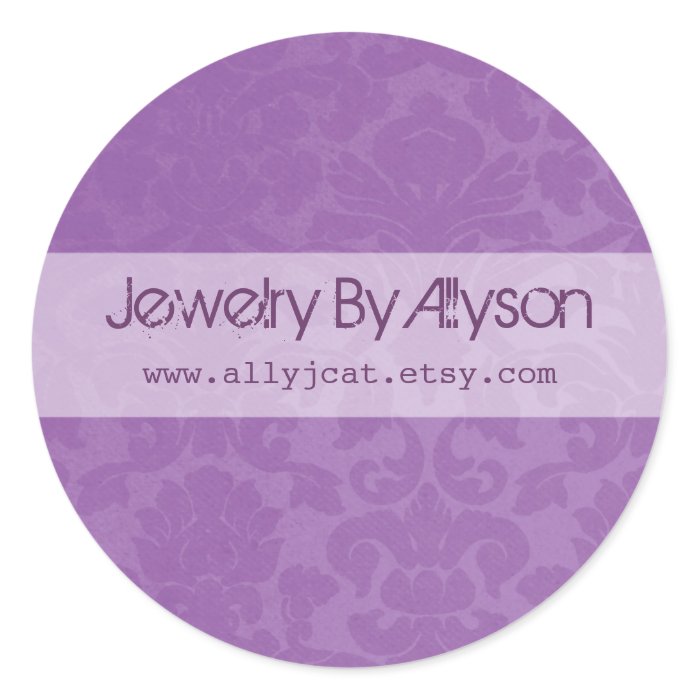 Lavender Vintage Background Business Stickers