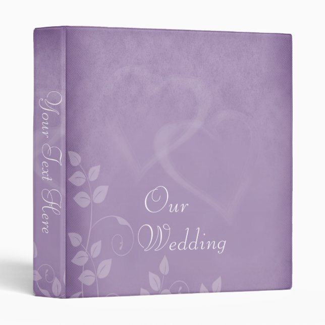 Lavender Vintage Photo Album Binder (Front/Spine)