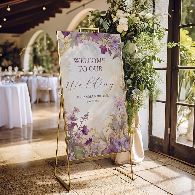 Lavender Vintage Wedding Art Nouveau Mucha Foam Board (Creator Uploaded)