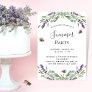 Lavender violet floral summer outdoor party invitation