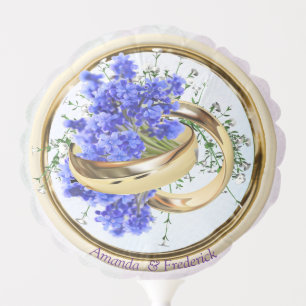 Lavender - Violet Flower Bouquets Wedding Balloons