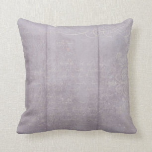 Lavender Violet French Parisian Vintage Wood Art Throw Pillow