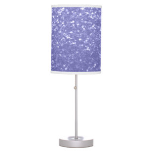 Lavender violet sparkles glitter bling table lamp